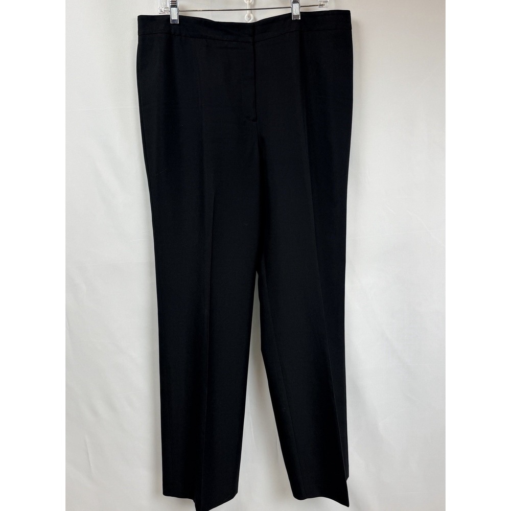 Kasper Dress Pants Womens Size 14 Black Lined‎ High Rise Career Office Business